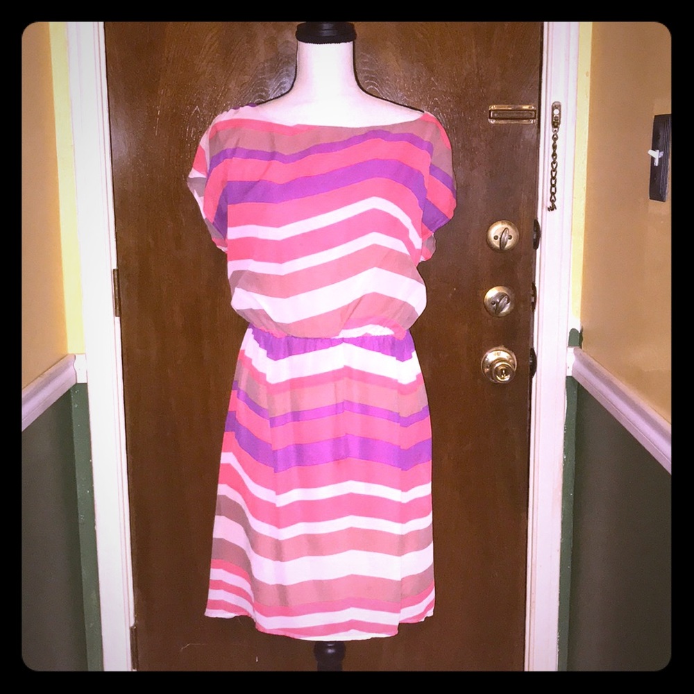 Beautiful multi-colored high low dress